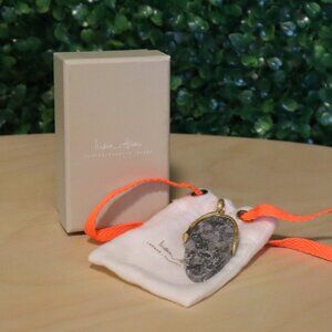 India Hicks Snake & Stone Charm Pendant, Grey Stone, NIB Retired Item